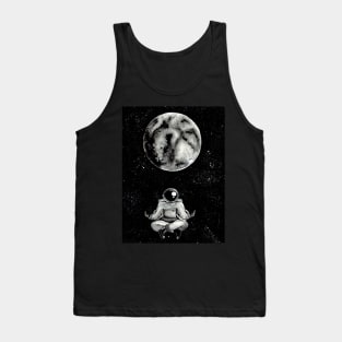 Meditating astronaut in space Tank Top